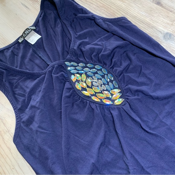 NWT Embellished Ruched Bodycon Dress - Picture 5 of 13